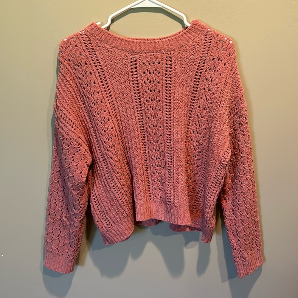 super soft pink sweater